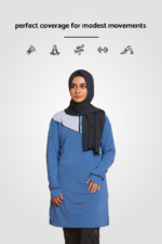 Shop Athena Modest Activewear T-shirt in blue online