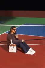 Mocha Curved Hem Activewear Top - Image 3